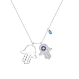 Ketting met Fatima's Hand en Boze Blik – Yasmin