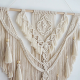 Scandinavische Boho Macramé Wandhanger | Handgemaakt