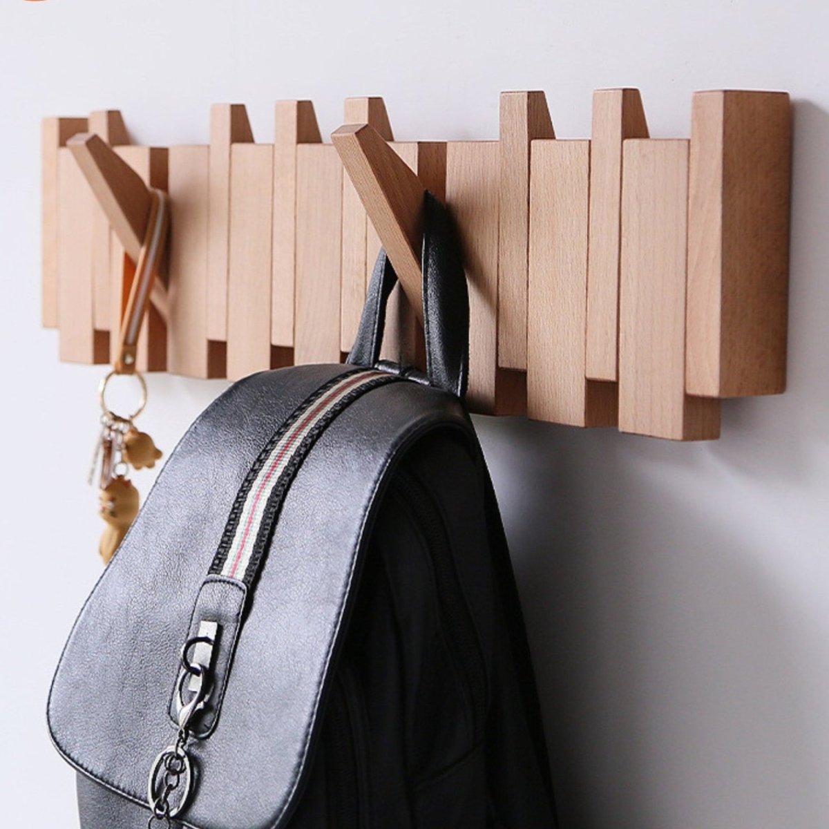 Pianowood Luxe Kapstok | Woonaccessoires | Handgemaakte houten kapstok met elegant ontwerp