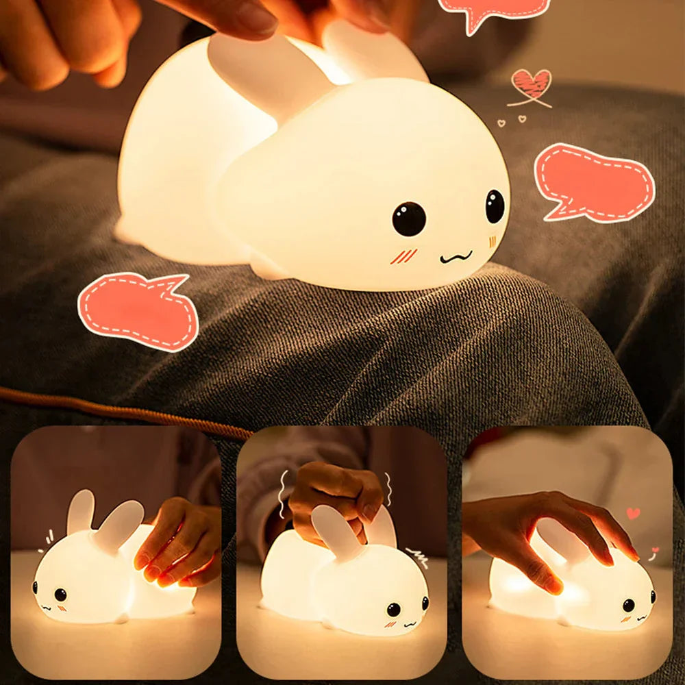 Schattige Konijnen Nachtlamp - BunnyGlow