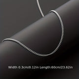 Heren Ketting | Enkel Design | Titanium Staal - Duurzaam