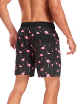 Heren Zwembroek | Tropisch Flamingo Design | Sneldrogend