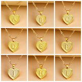 Gouden Initiaal Hart Hanger Ketting - Amara