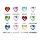Hart Geboortesteen Armband