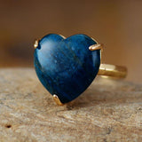Helende Hart Edelsteen Ring - Selena