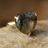 Helende Hart Edelsteen Ring - Selena