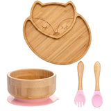 Kinder-servies set met zuignap – EcoFeast