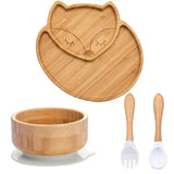 Kinder-servies set met zuignap – EcoFeast