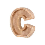 Houten Alfabet Spaarvarken - LetterSaver