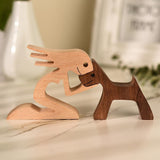 Handgesneden Hondenfiguur - HeartBond