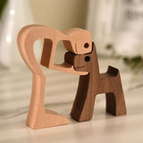 Handgesneden Hondenfiguur - HeartBond