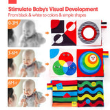 Voelboek - Hoog Contrast Baby Speelgoed 6-12 Maanden