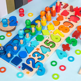 Montessori Houten Speelbord | Ontwikkelvaardigheden Baby & Peuter