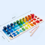 Montessori Houten Speelbord | Ontwikkelvaardigheden Baby & Peuter