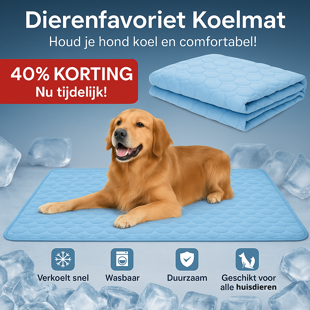 Cooluxe - Koelmat - Laat uw hond deze zomer niet lijden onder de hitte!