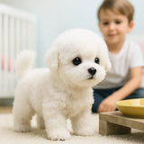 Realistische interactieve pluche hond | Zacht, geanimeerd speelgoed voor kinderen en volwassenen