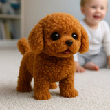 Realistische interactieve pluche hond | Zacht, geanimeerd speelgoed voor kinderen en volwassenen