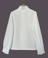 Chique Witte Damesblouse met Gouden Knopen – Isalie