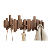 Moderne pianohanger van walnoot- en beukenhout