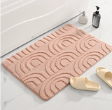 Geometrische Antislip Badkamermat – Comfortabel en Stijlvol voor jouw Badkamer