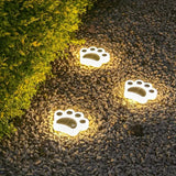 Draadloze Zonne-Voetafdruk Tuinverlichting – PawsGlow
