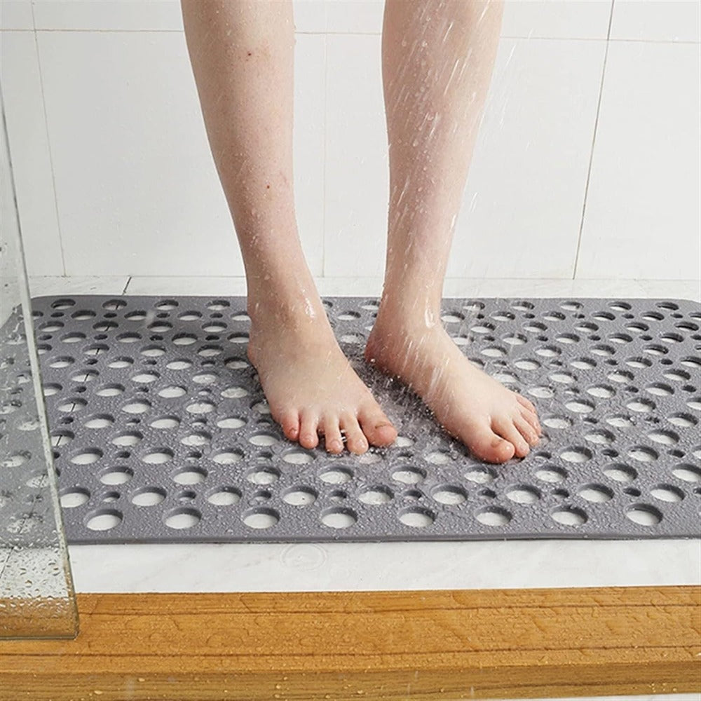 Luxe antislip douchemat - hygiënische, schimmelbestendige badmat met sterke zuignappen en snel afvoersysteem