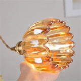 Japanse Retro Glazen Bloem Hanglamp | Elegante Bloemvormige Hanglamp Glas | Warme Sfeerverlichting | Hoogwaardige Materialen | Moderne en Retro Stijlcombinatie | Interieur Design Eyecatcher | Eenvoudige Installatie