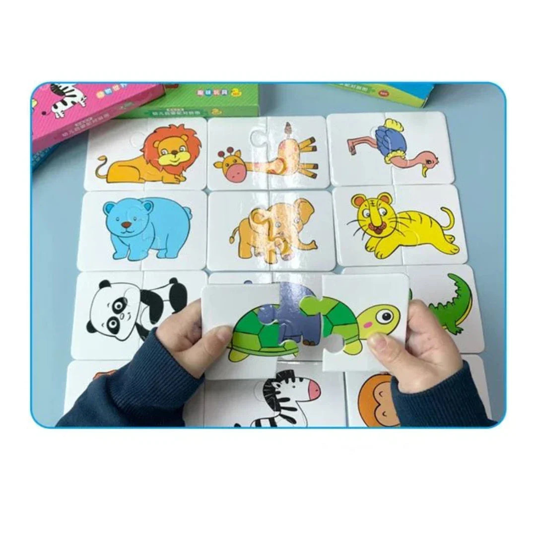 Kaarten-Memory-spel voor kinderen – Speels geheugen en concentratie bevorderen (1+1 Gratis)