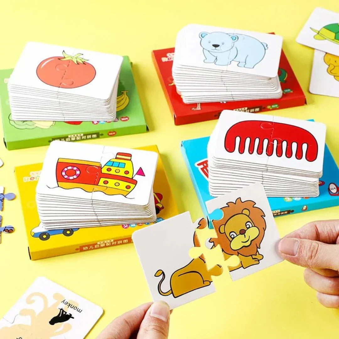Kaarten-Memory-spel voor kinderen – Speels geheugen en concentratie bevorderen (1+1 Gratis)