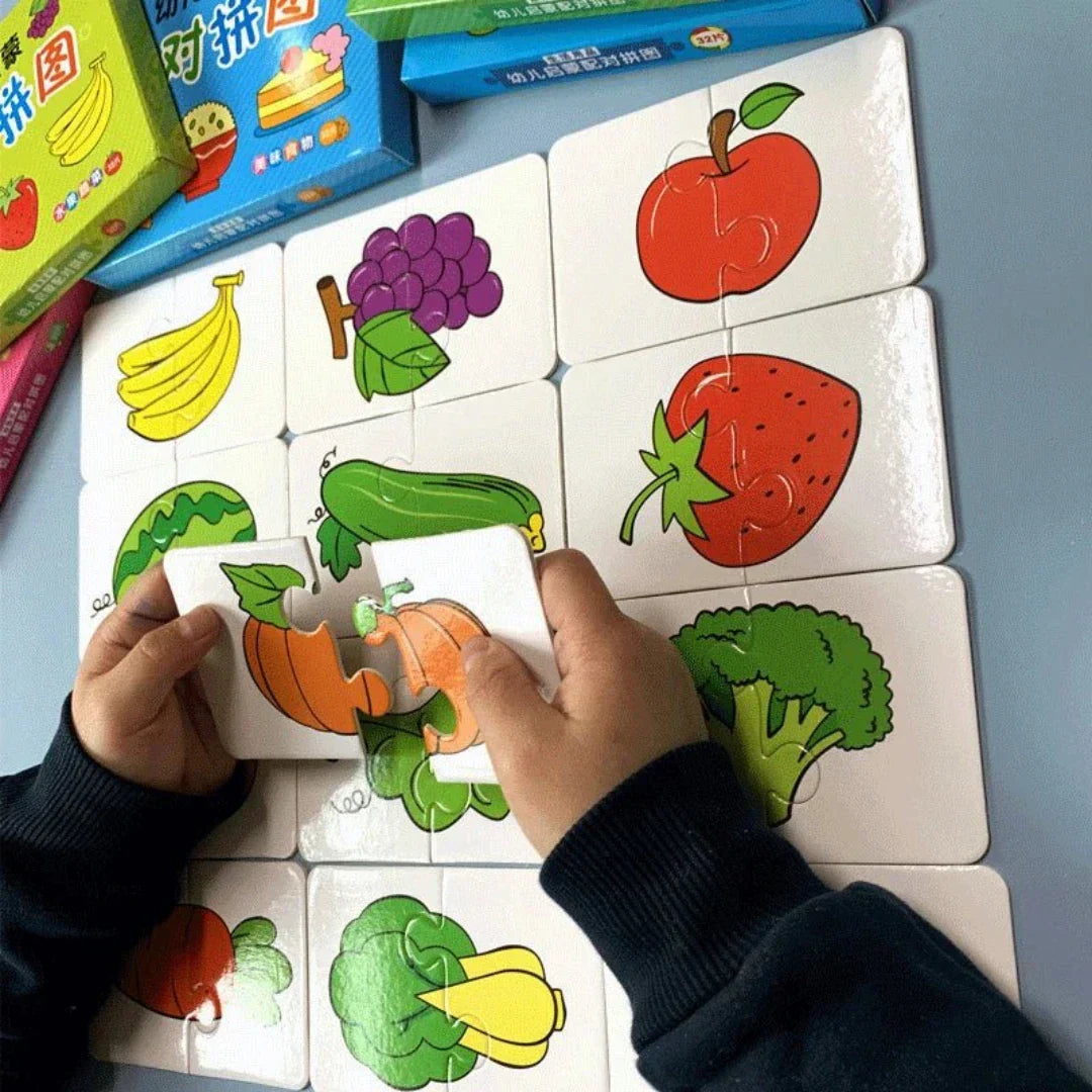 Kaarten-Memory-spel voor kinderen – Speels geheugen en concentratie bevorderen (1+1 Gratis)