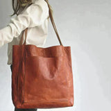 Klassieke Tas van Natuurlijke Lederen in Retrostijl