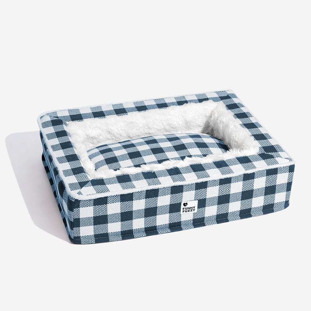 Superzachte Geruite Hondenbed - Schotse Knuffelbed