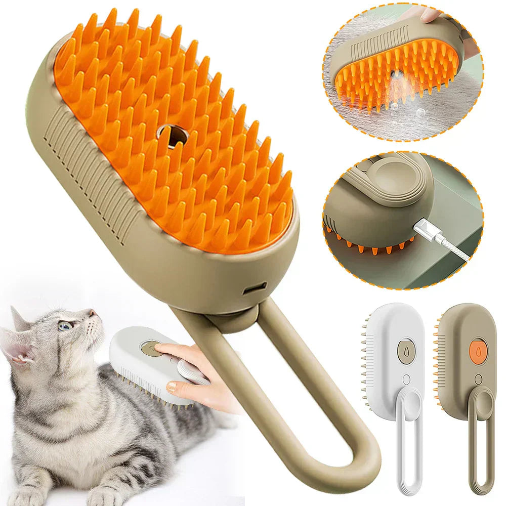 3-in-1 Elektrische Stoomborstel voor Huisdieren - SteamPet