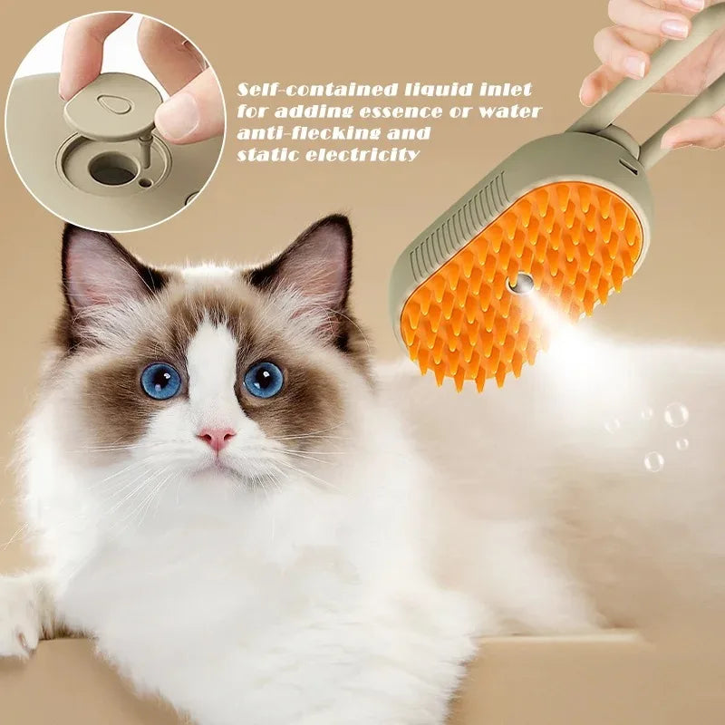 3-in-1 Elektrische Stoomborstel voor Huisdieren - SteamPet