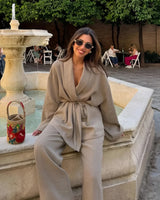 NALANI | Linnen Kimono Set - Comfortabel, Trendy & Chic