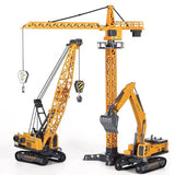 Speelgoed Bouwplaats Set - Graafmachines & Kranen - Creatieve Spelletjes