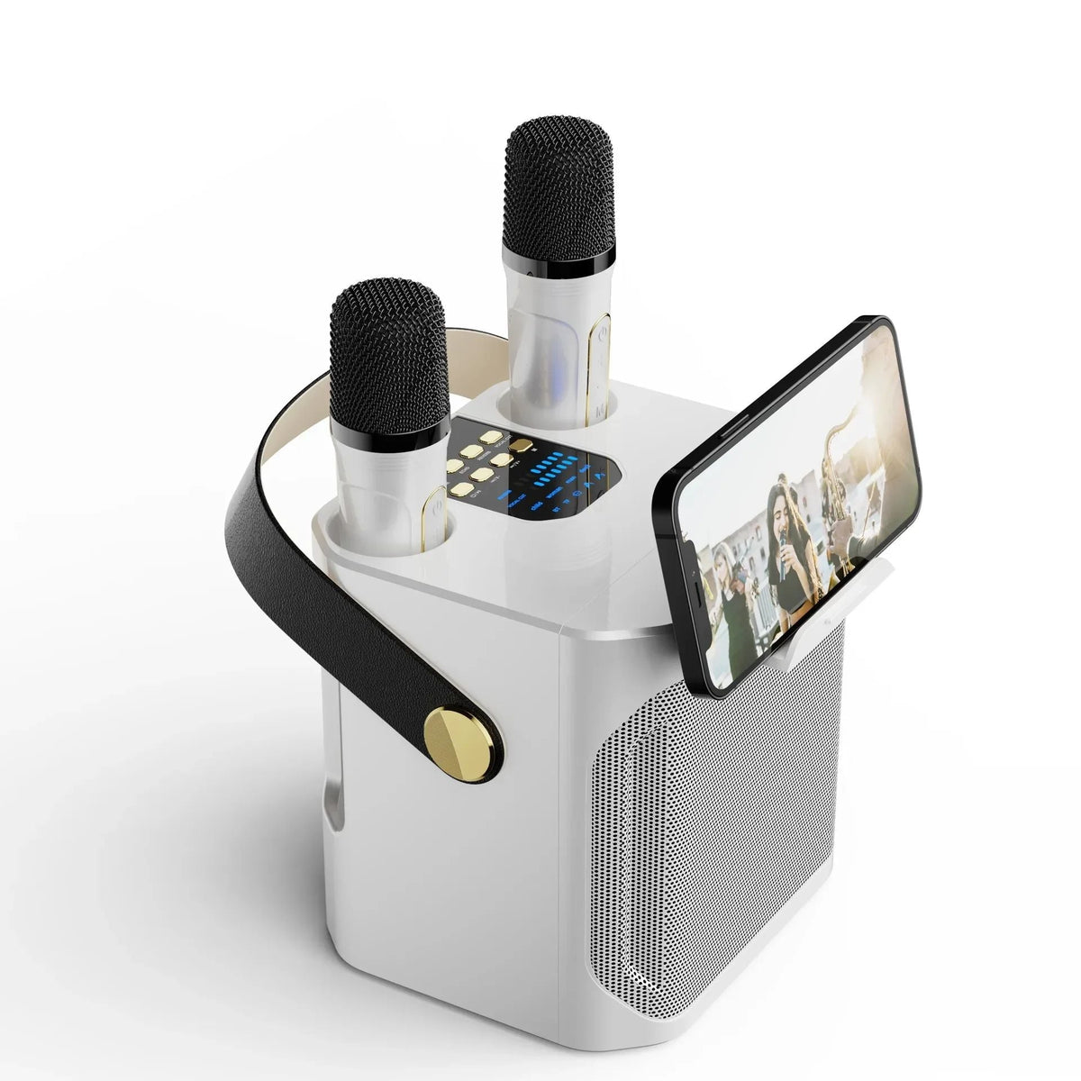 Krachtige Draagbare Bluetooth Karaoke Speaker - 360° Surround