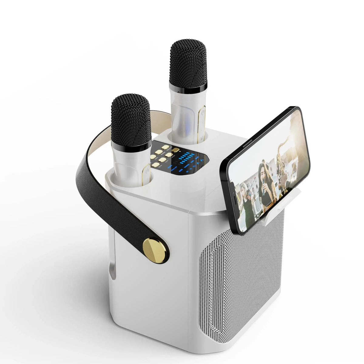 Krachtige Draagbare Bluetooth Karaoke Speaker - 360° Surround