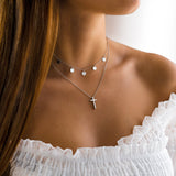 Kruisanhanger-halsketting - Isabella