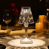 GlimmerLux - Elegante tafellamp van kristal met touch dimmer