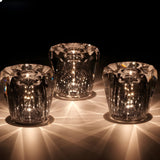 Kristallen Tafellamp VÉLORIA | Diamantoptiek & 360° Lichtspel | Draadloos & Oplaadbaar via USB | Tot 12 uur Brandduur