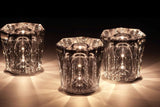 Kristallen Tafellamp VÉLORIA | Diamantoptiek & 360° Lichtspel | Draadloos & Oplaadbaar via USB | Tot 12 uur Brandduur