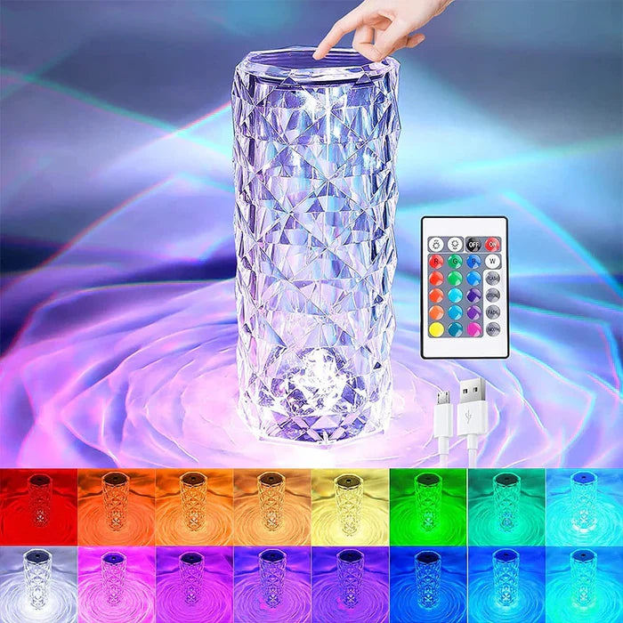 Kristall-LED-Lamp - LumiCrystal