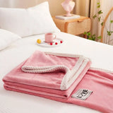 Rosa Flanel-Fleece Deken - BlushCozy