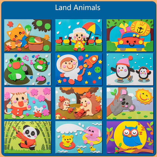 3D Dier-Sticker Set - FantasieFlora