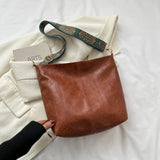 Vintage Leren Schoudertas voor Dames - Tijdloze Elegantie