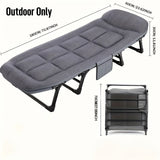Opvouwbaar Campingbed - Lichtgewicht Aluminium & RVS