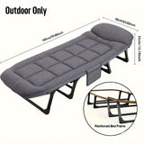 Opvouwbaar Campingbed - Lichtgewicht Aluminium & RVS