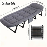 Opvouwbaar Campingbed - Lichtgewicht Aluminium & RVS