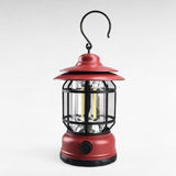 LightMate Oplaadbare Campinglamp – Vintage-Stijl LED met Dimbare Verlichting